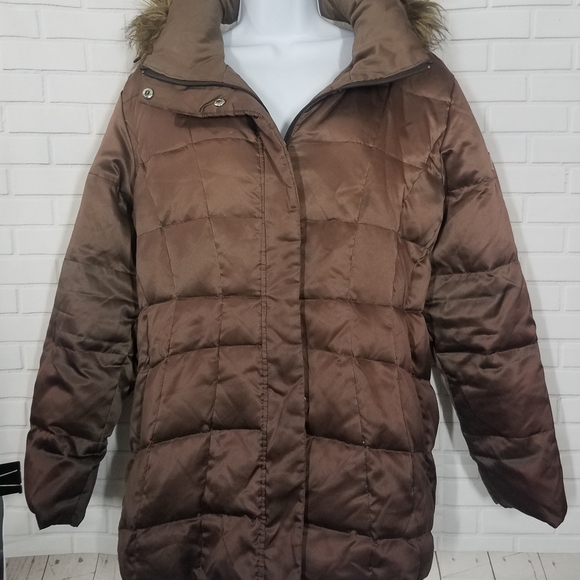 Calvin Klein Brown Winter Coat - Picture 3 of 17